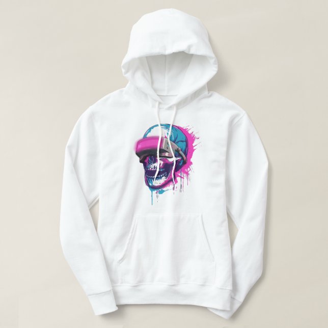 Neon Skull Vision Hoodie (Design vorne)