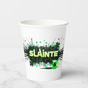 Neon Slainte Cyber-Paper Cup Pappbecher