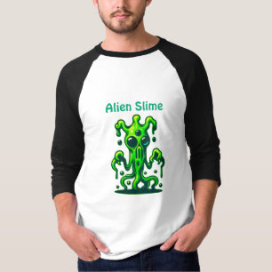 Neon Slime Monster - Coole, graue Alien Design T-Shirt