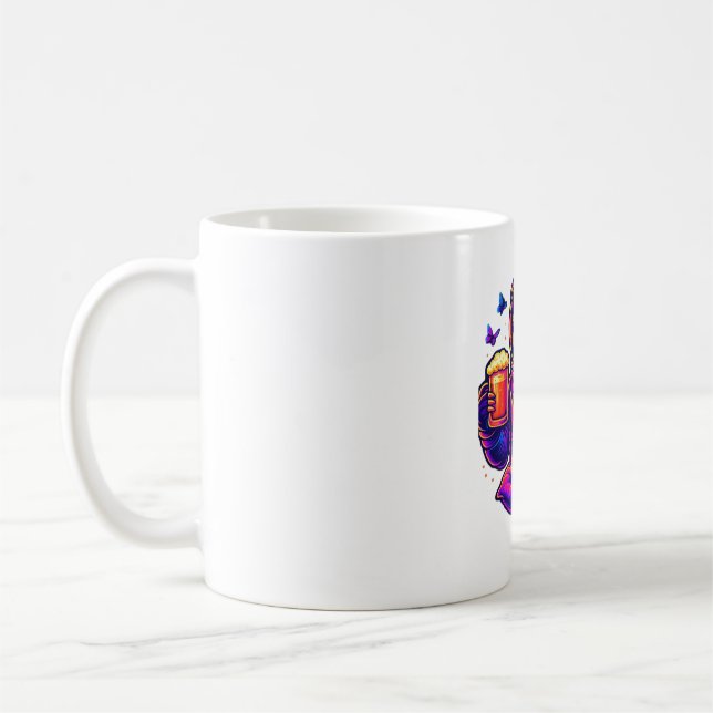 Neon Sloth � Don�t Hurry Essential T-Shirt Kaffeetasse (Links)