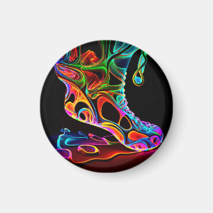 Neon-Sneaker Magnet