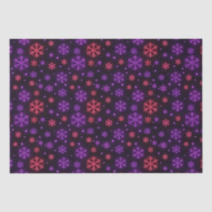 Neon Snowflakes Seidenpapier