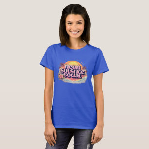 Neon-Sonnenwende-Sozial-Retro Vintage-Pastell-St T-Shirt