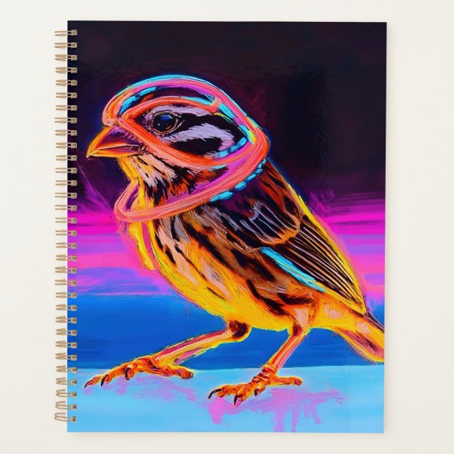 Neon Sparrow with Glowing Accents (Devant)