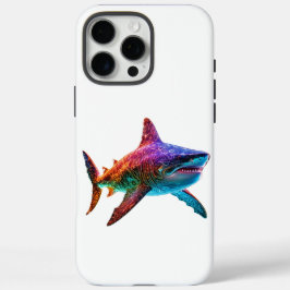 Neon Spectrum Shark iPhone 16 Pro Max Hülle