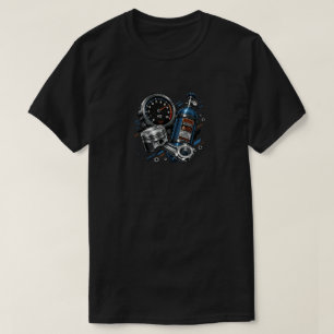 Neon-Speed- & Nitro-Grafik-T-Shirt für Auto-Enthus T-Shirt