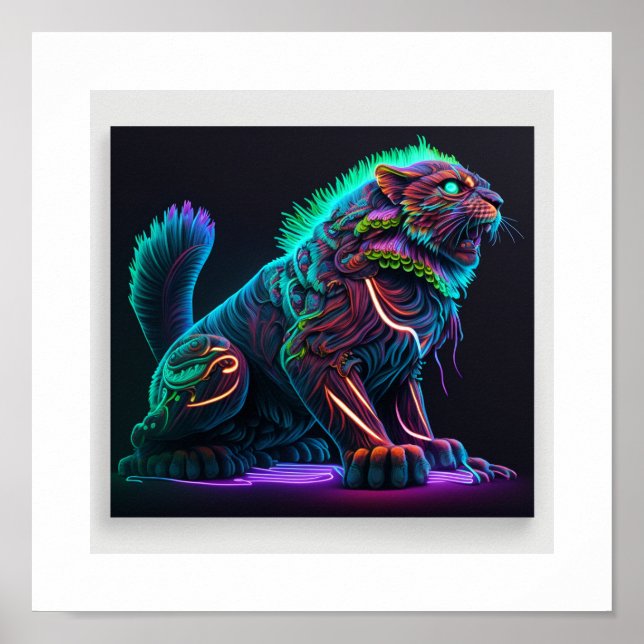 Neon Sphinx Poster (Vorne)
