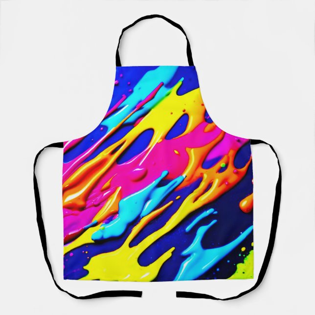 Neon Spritzer Design Schürze (Vorderseite)
