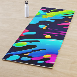 Neon Spritzer Flow Art Yogamatte