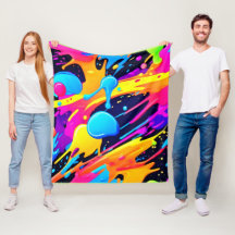 Neon Spritzer Paint Art