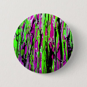 Neon Spritzer Paint Lila Green und Black Button