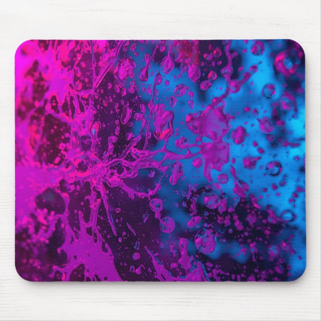Neon Spritzer von Lila Mousepad (Vorne)