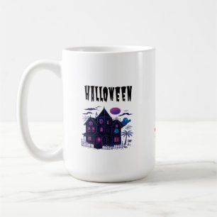 Neon Spukhaus – Retro unheimlicher Glanz Kaffeetasse