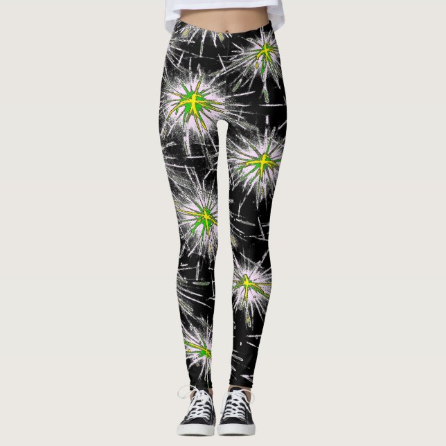 Neon Starburst Leggings (Vorderseite)