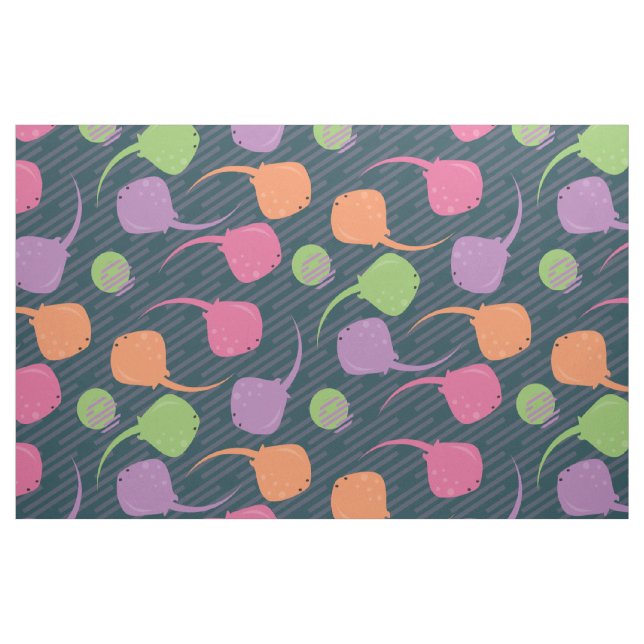 Neon Stingray Wiederholungsmuster Stoff (Yard (91,4 cm))