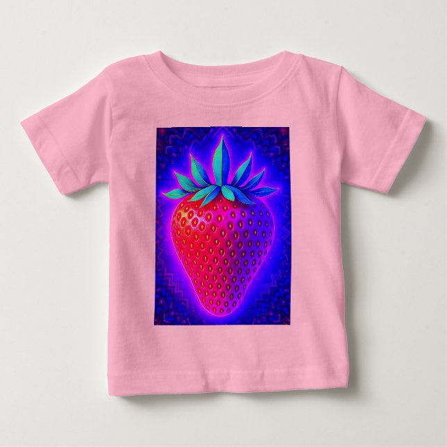 NEON STRAWBERRY BABY T-SHIRT (Vorderseite)