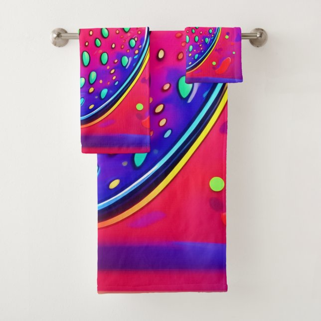 Neon Strawberry Pop Badhandtuch Set (Insitu)