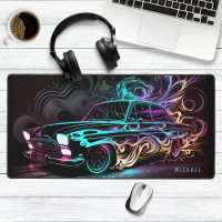 Neon Street Race Vintage Car Personalisiert Name