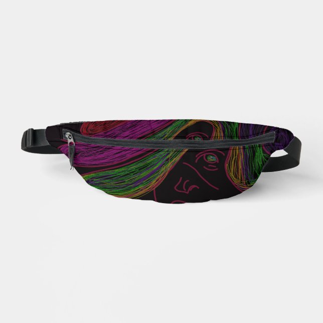 Neon String Lights Silhouette Fanny Pack  Bauchtasche (Vorderseite)