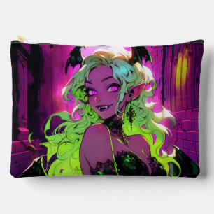 Neon Succubus Demon Anime Girl Zubehörtasche