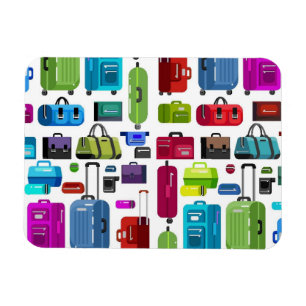 Neon Suitcases Magnet