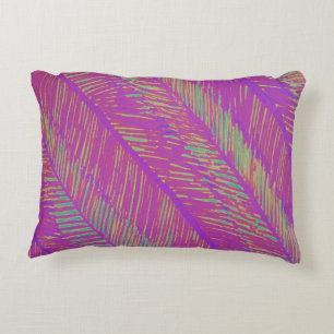 Neon Summer Lila Palms Zierkissen