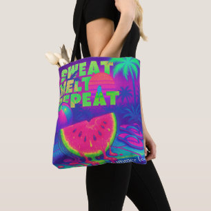 Neon Summer Retro Future Tropical 80er Tasche