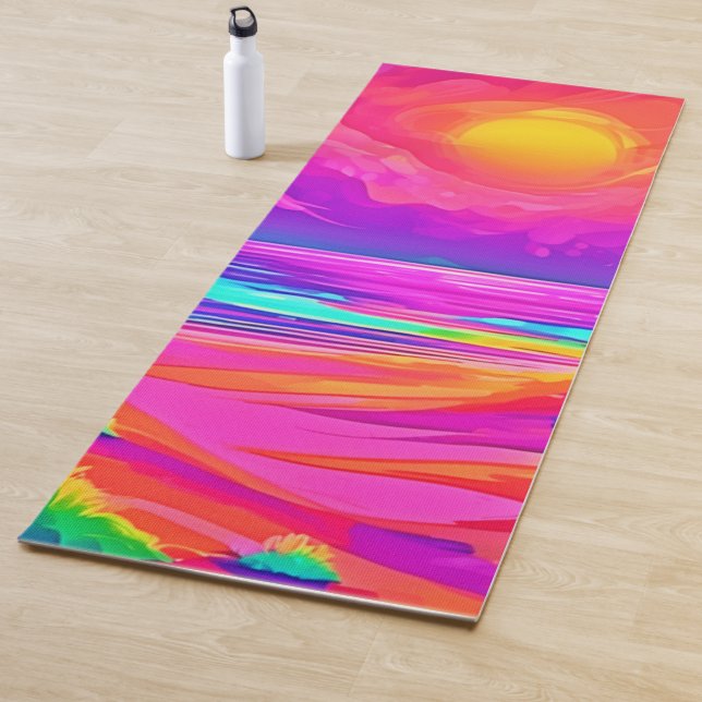 Neon Sun & Beach Bliss Yogamatte (Beispiel)