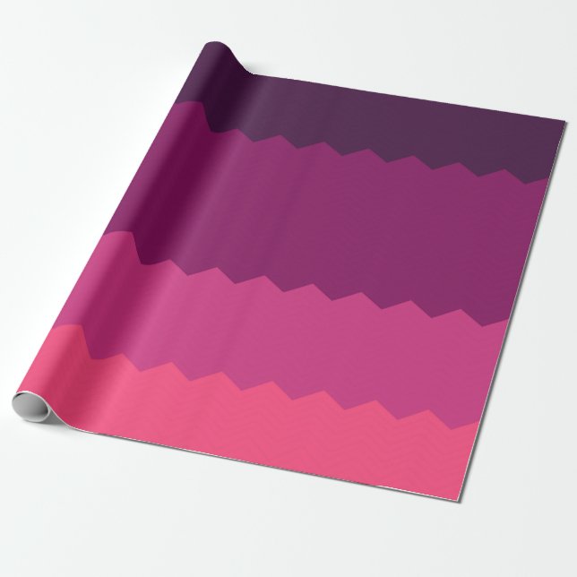 Neon Sunset Pattern Geschenkpapier (Ungerollt)