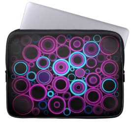 Neon Synthwave Matrix Cyber Tech Laptopschutzhülle