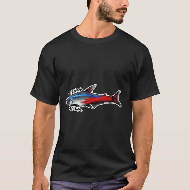 Neon Tetra Fish T-Shirt (Vorderseite)