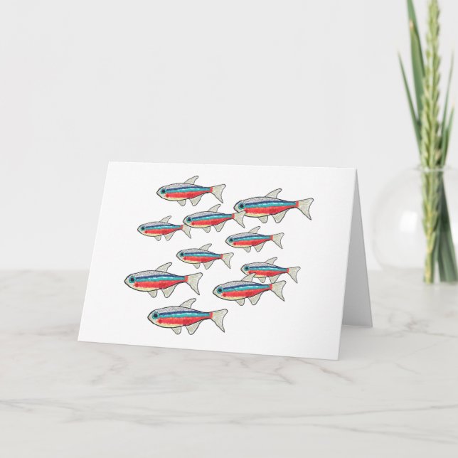 Neon Tetra Karte (Vorderseite)