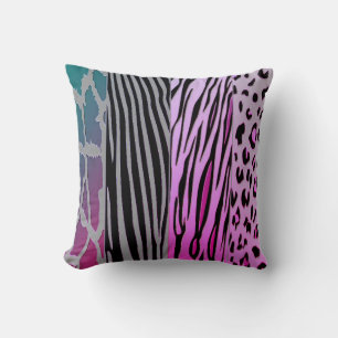 Neon-Tierdruck-Zebra-Streifen-Kissen Kissen