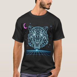 Neon Tiger Synthwave – Electric Striker Retro T-Sh T-Shirt