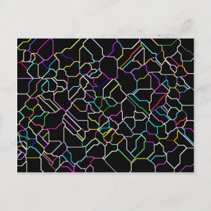Neon Tilly Tile Postcard Postkarte
