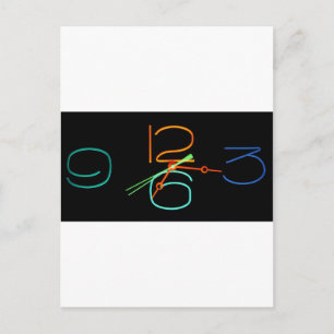 Neon Time Postkarte