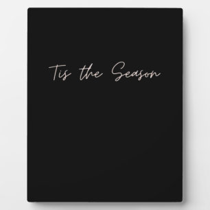 Neon-Tis-The-Season-Schild Fotoplatte