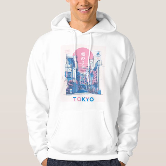 Neon Tokio Hoodie (Vorderseite)