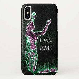 Neon Transparent Man erreicht für den Himmel Ich b Case-Mate iPhone Hülle