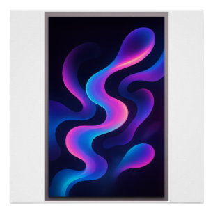 Neon-Träume Abstrakte Poster Moderne Farbigkeit