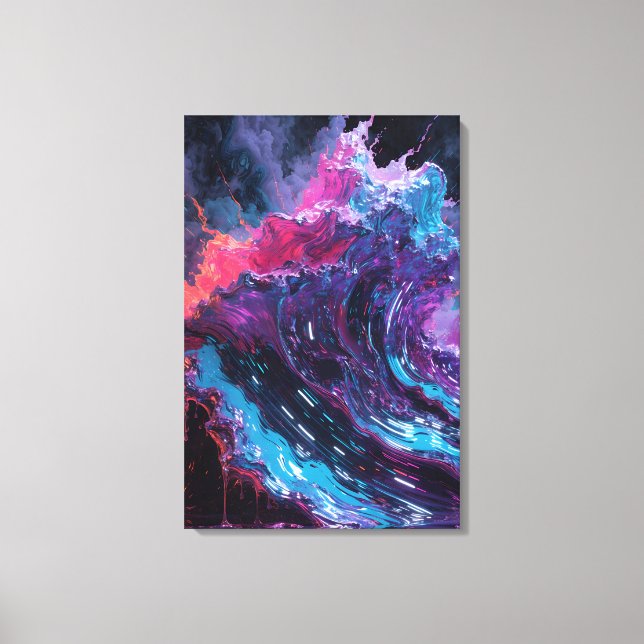 Neon Traumwelt Leinwanddruck (Vorderseite)