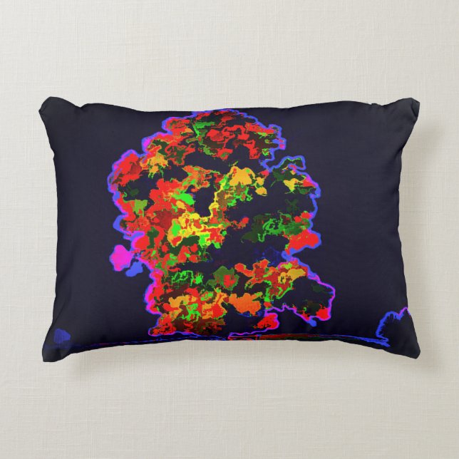 Neon Tree Explosion Dekokissen (Vorderseite)