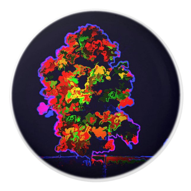 Neon Tree Explosion Keramikknauf (Vorderseite)