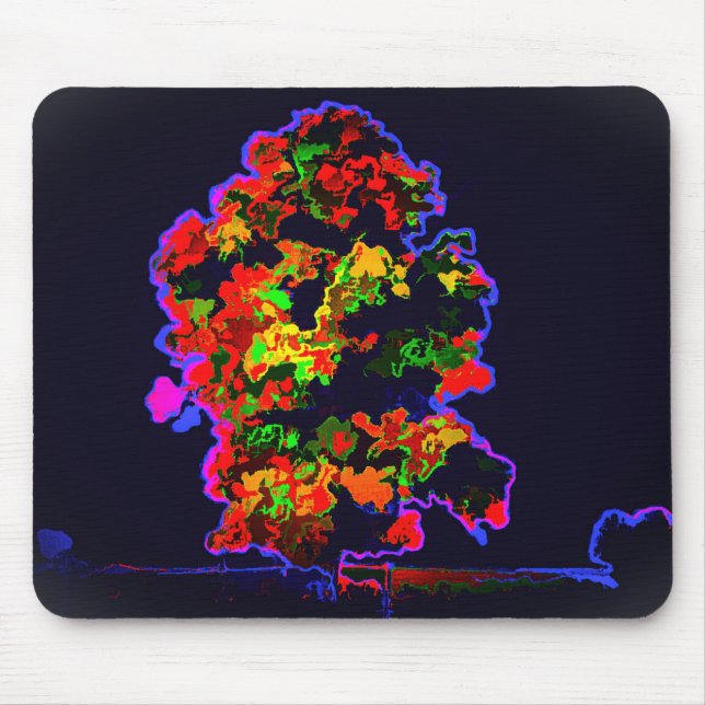 Neon Tree Explosion Mousepad (Vorne)