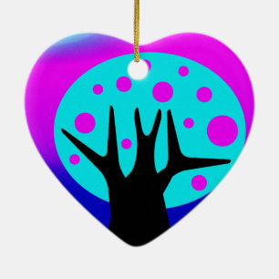 Neon Tree Keramik Ornament