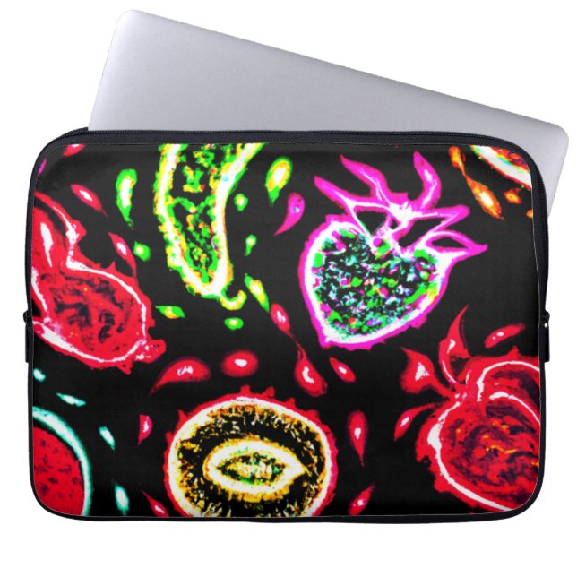 Neon Tropical Obstmuster Art. Jetzt kaufen Laptopschutzhülle (Vorderseite)