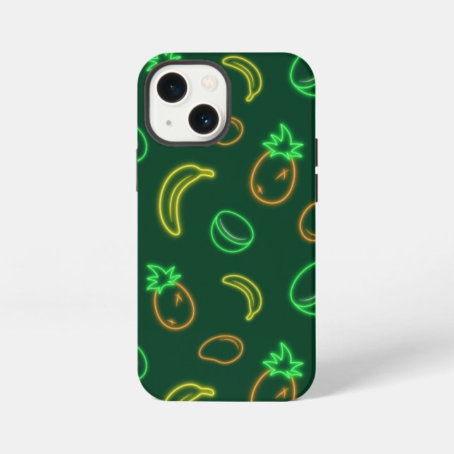 Neon-Tropisches-Fruchtmuster-iPhone-13-Mini-Case iPhone 13 Mini Hülle (Rückseite)