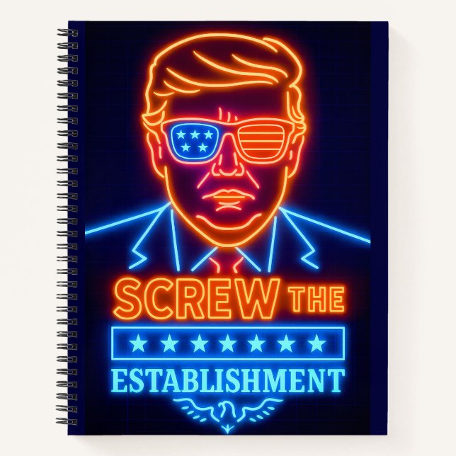 Neon Trump sabote le Carnet de l'establishment (Devant)