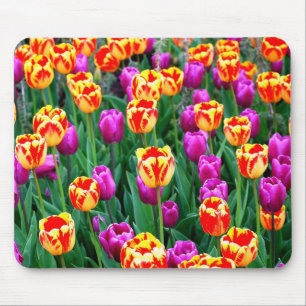 Neon Tulips Mousepad