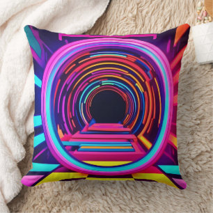 Neon Tunnel Dimensionen Kissen
